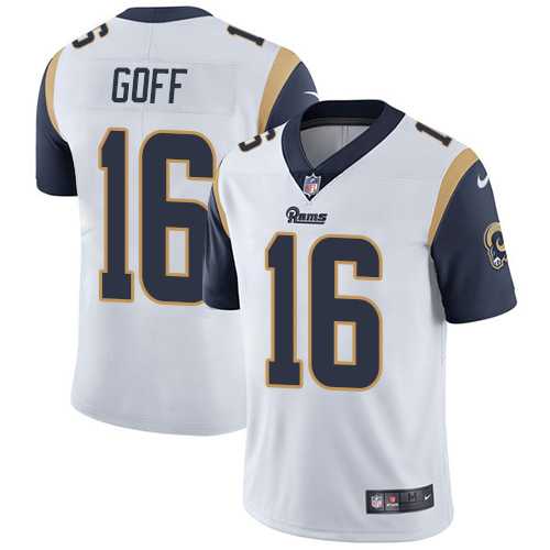 Nike Los Angeles Rams #16 Jared Goff White NFL Vapor Untouchable Limited Jersey,We sell and wholesale Nike Los Angeles Rams #16 Jared Goff White NFL Vapor Untouchable Limited Jersey on line form chian!